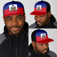 Haiti Mesh Trucker Cap Flag Color Inspiration - Wonder Print Shop