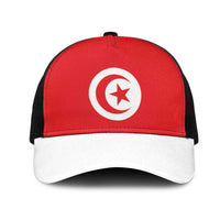 Tunisia Mesh Trucker Cap Flag Color Inspiration - Wonder Print Shop