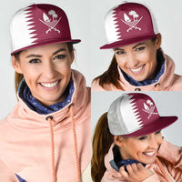 Qatar Mesh Trucker Cap Flag Color Inspiration - Wonder Print Shop