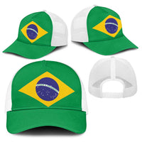 Brazil Baseball Net Cap Flag Color Inspiration - Wonder Print Shop