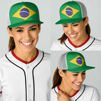 Brazil Baseball Net Cap Flag Color Inspiration - Wonder Print Shop