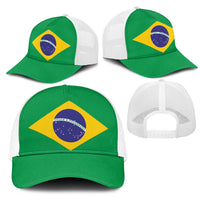Brazil Mesh Trucker Cap Flag Color Inspiration - Wonder Print Shop
