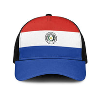 Paraguay Mesh Trucker Cap Flag Color Inspiration - Wonder Print Shop