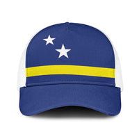 Curacao Baseball Net Cap Flag Color Inspiration - Wonder Print Shop