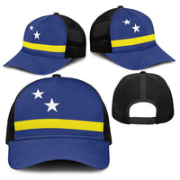Curacao Baseball Net Cap Flag Color Inspiration - Wonder Print Shop