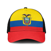 Ecuador Mesh Trucker Cap Flag Color Inspiration - Wonder Print Shop