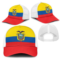 Ecuador Mesh Trucker Cap Flag Color Inspiration - Wonder Print Shop