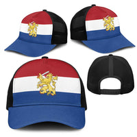 Netherlands Mesh Trucker Cap Flag Color Inspiration - Wonder Print Shop
