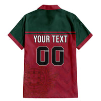 Custom Portugal Rugby Family Matching Mermaid Dress and Hawaiian Shirt Go Os Lobos Wolves Mascot