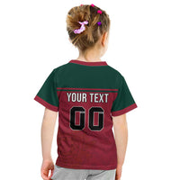 Custom Portugal Rugby Kid T Shirt Go Os Lobos Wolves Mascot