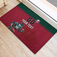 Custom Portugal Rugby Rubber Doormat Go Os Lobos Wolves Mascot