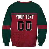 Custom Portugal Rugby Sweatshirt Go Os Lobos Wolves Mascot
