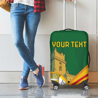 Personalized Portugal Belem Tower Luggage Cover Mui Nobre e Sempre Leal