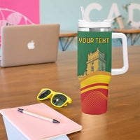 Personalized Portugal Belem Tower Tumbler With Handle Mui Nobre e Sempre Leal