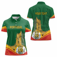 Personalized Portugal Belem Tower Women Polo Shirt Mui Nobre e Sempre Leal - Wonder Print Shop