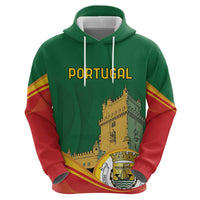 Personalized Portugal Belem Tower Zip Hoodie Mui Nobre e Sempre Leal - Wonder Print Shop