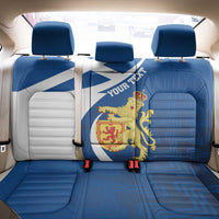 Personalized Scotland Back Car Seat Cover Lion Rampant Flag Style