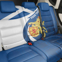 Personalized Scotland Back Car Seat Cover Lion Rampant Flag Style