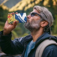 Personalized Scotland 4 in 1 Can Cooler Tumbler Lion Rampant Flag Style