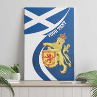 Personalized Scotland Canvas Wall Art Lion Rampant Flag Style