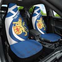 Personalized Scotland Car Seat Cover Lion Rampant Flag Style