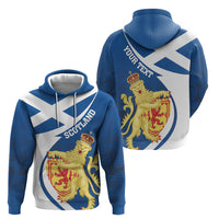 Personalized Scotland Hoodie Lion Rampant Flag Style