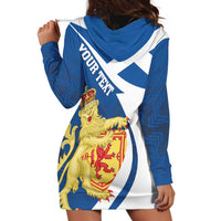 Personalized Scotland Hoodie Dress Lion Rampant Flag Style