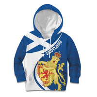 Personalized Scotland Kid Hoodie Lion Rampant Flag Style