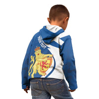 Personalized Scotland Kid Hoodie Lion Rampant Flag Style