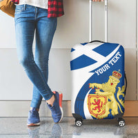 Personalized Scotland Luggage Cover Lion Rampant Flag Style