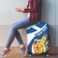 Personalized Scotland Luggage Cover Lion Rampant Flag Style