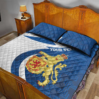 Personalized Scotland Quilt Bed Set Lion Rampant Flag Style