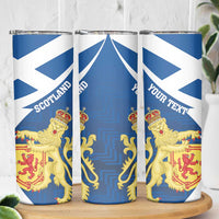 Personalized Scotland Skinny Tumbler Lion Rampant Flag Style