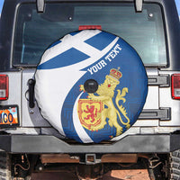 Personalized Scotland Spare Tire Cover Lion Rampant Flag Style