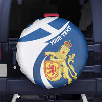 Personalized Scotland Spare Tire Cover Lion Rampant Flag Style