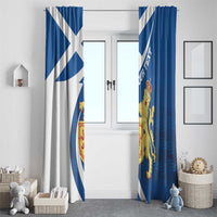 Personalized Scotland Window Curtain Lion Rampant Flag Style