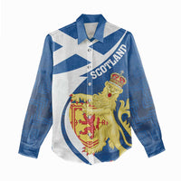 Personalized Scotland Women Casual Shirt Lion Rampant Flag Style