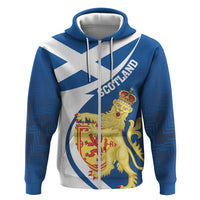 Personalized Scotland Zip Hoodie Lion Rampant Flag Style