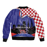Croatia Independence Day Bomber Jacket Hrvatska Checkerboard 35th Anniversary