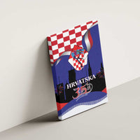 Croatia Independence Day Canvas Wall Art Hrvatska Checkerboard 35th Anniversary