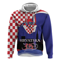 Croatia Independence Day Hoodie Hrvatska Checkerboard 35th Anniversary
