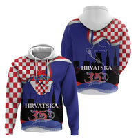 Croatia Independence Day Hoodie Hrvatska Checkerboard 35th Anniversary