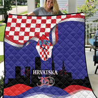Croatia Independence Day Quilt Hrvatska Checkerboard 35th Anniversary