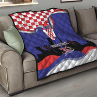 Croatia Independence Day Quilt Hrvatska Checkerboard 35th Anniversary