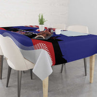 Croatia Independence Day Tablecloth Hrvatska Checkerboard 35th Anniversary