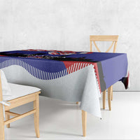 Croatia Independence Day Tablecloth Hrvatska Checkerboard 35th Anniversary