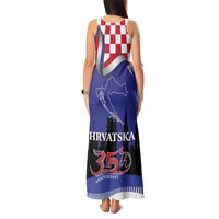 Croatia Independence Day Tank Maxi Dress Hrvatska Checkerboard 35th Anniversary