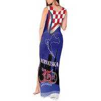 Croatia Independence Day Tank Maxi Dress Hrvatska Checkerboard 35th Anniversary