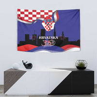 Croatia Independence Day Tapestry Hrvatska Checkerboard 35th Anniversary