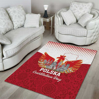 Poland Constitution Day Area Rug Warsaw Capital Mazurek Dabrowskiego